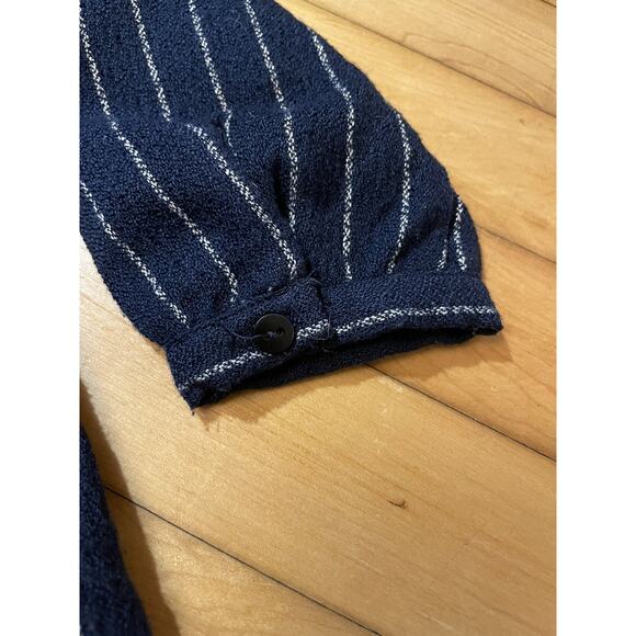 Nice Things Mini Navy And White Striped Dress - Picture 3 of 6